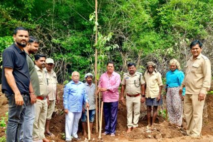 पर्यावरण दिनी किरण जाधव यांनी दिला ‘ झाडे लावा, झाडे जगवा ‘ चा संदेश